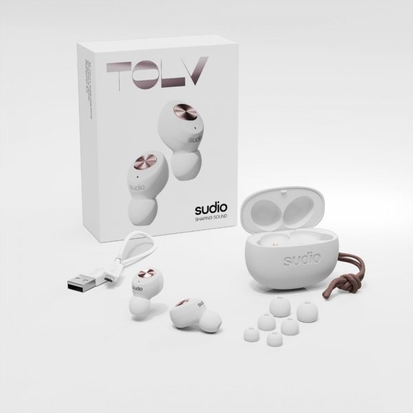Sudio Tolv Langattomat True Wireless In-Ear -kuulokkeet, valkoinen