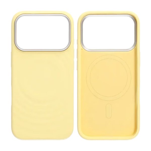 iPhone 17 Pro Max Silikoninen MagSafe-kuori Keltainen