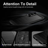 Samsung Galaxy S26 FE Kuori Harjattu Hiilikerosta Musta