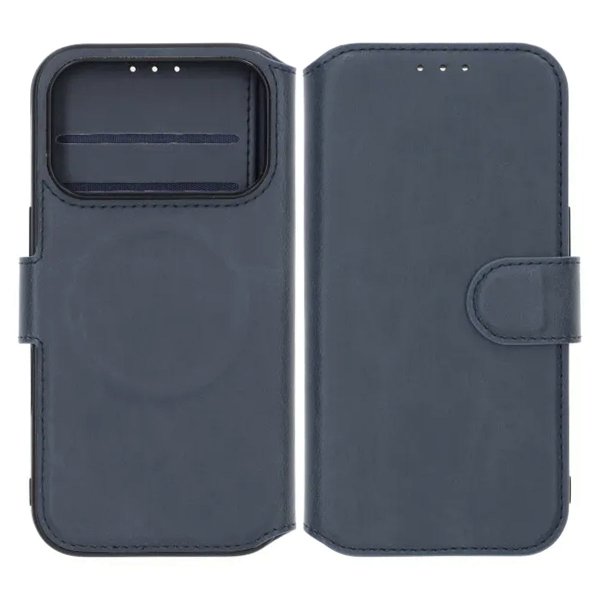 Rvelon iPhone 17 Pro Max Kotelo 4 korttipaikkaa MagSafe Sininen