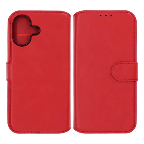 Rvelon iPhone 17 -kotelo 4 korttipaikalla, irrotettava kuori, punainen