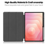 Samsung Galaxy Tab S11 Ultra/S12 Ultra Kotelo Tri-Fold Kynäloukero Vihreä