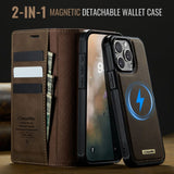 CaseMe iPhone 14 Pro Max Kotelo C49 Series Ruskea