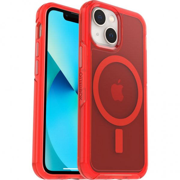 Otterbox iPhone 13 Mini -suojakuori Symmetry Plus Clear In The Red