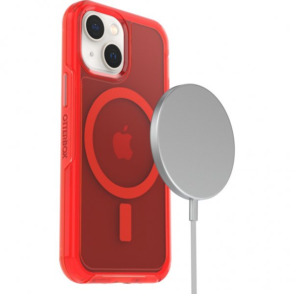 Otterbox iPhone 13 Mini -suojakuori Symmetry Plus Clear In The Red