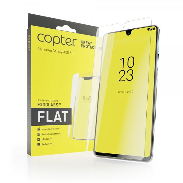 Copter Samsung Galaxy A22 5G Näytönsuoja Exoglass Flat