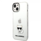 Karl Lagerfeld iPhone 14 -suojakuori Printed Choupette läpinäkyvä