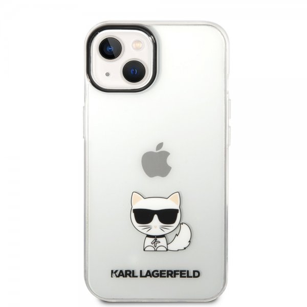 Karl Lagerfeld iPhone 14 -suojakuori Printed Choupette läpinäkyvä