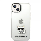 Karl Lagerfeld iPhone 14 -suojakuori Printed Choupette läpinäkyvä