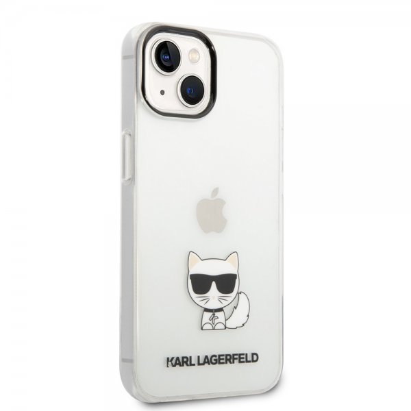 Karl Lagerfeld iPhone 14 -suojakuori Printed Choupette läpinäkyvä