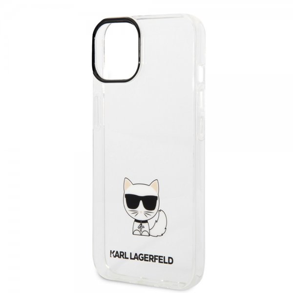 Karl Lagerfeld iPhone 14 -suojakuori Printed Choupette läpinäkyvä