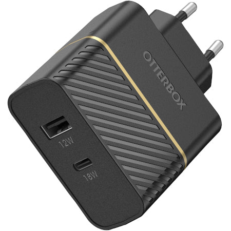 Otterbox Mobiililaturi 30W USB-C PD & USB-A Black Shimmer