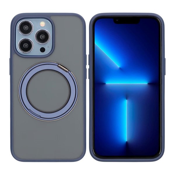 iPhone 13 Pro Kuori Pyörivä MagSafe-jalusta Sininen