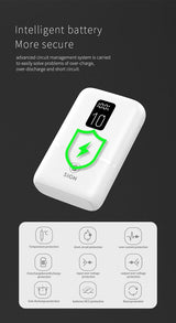 SiGN Mini Powerbank med Display 10 000mAh Valkoinen