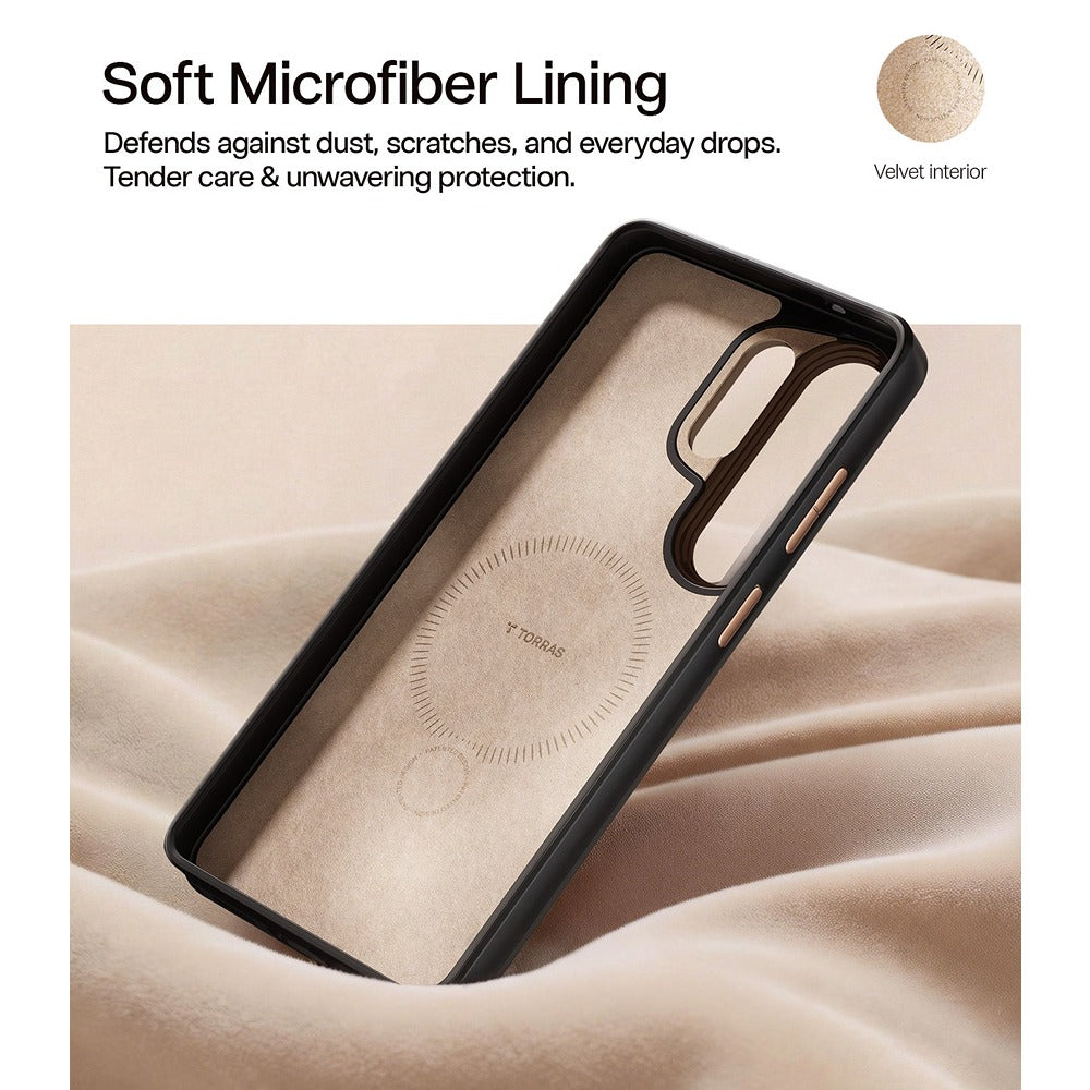 Torras Samsung Galaxy S26 Ultra Kuori Ostand Q3 Vegskin Amber Brown