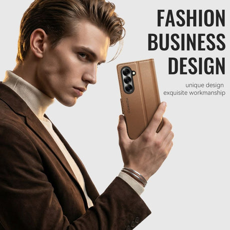 CaseMe Samsung Galaxy Z Fold 8 Ultra Kotelo 023 Series Ruskea