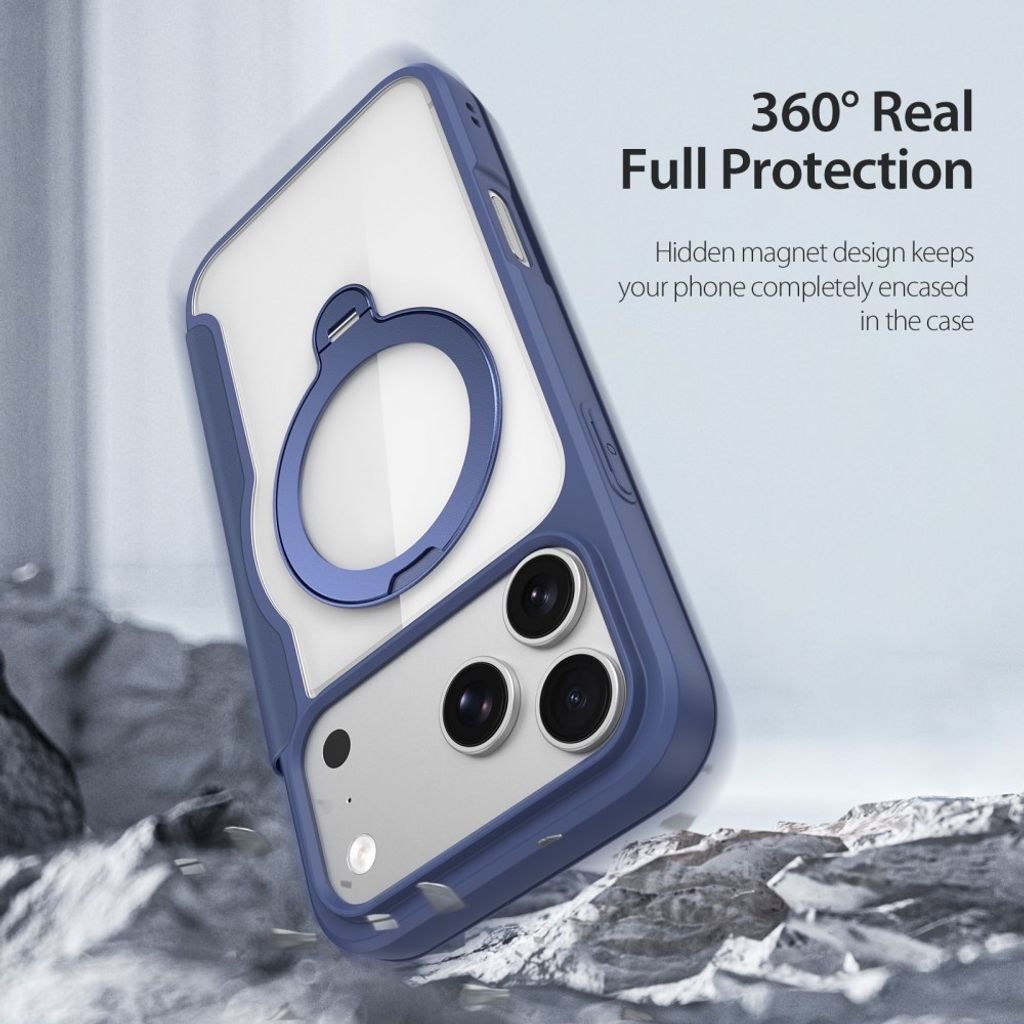 Dux Ducis iPhone 17 Pro Max/18 Pro Max Kotelo Skin X Pro Series Kickstand MagSafe Sininen