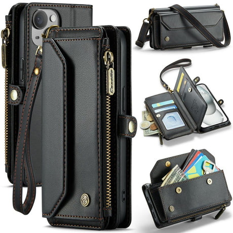 CaseMe iPhone 15 Kotelo C36 Series Musta