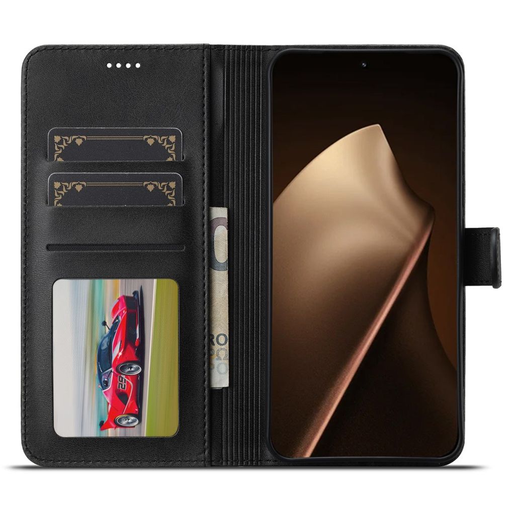 Lc.Imeeke Xiaomi 17T Kotelo Korttitaskulla Telinetoiminto Musta