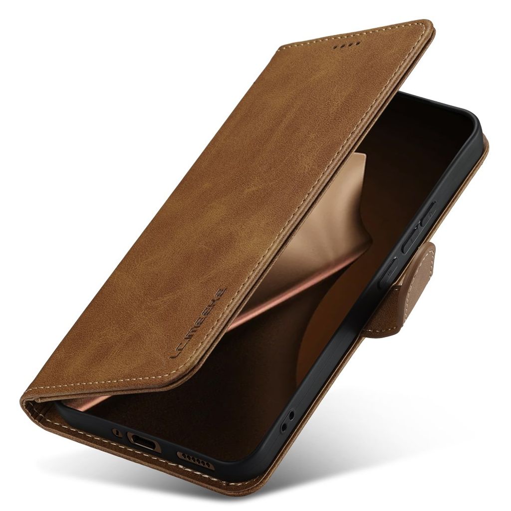 Lc.Imeeke Xiaomi 17T Pro Kotelo Korttitaskulla Telinetoiminto Vaaleanruskea