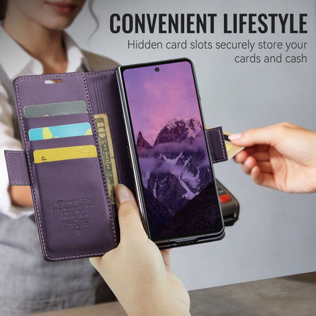 CaseMe Samsung Galaxy Z Fold 8 Ultra Kotelo 023 Series Violetti