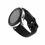Korjattu Samsung Galaxy Watch 22mm Ranneke Silikoniranneke Musta