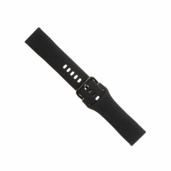 Korjattu Samsung Galaxy Watch 22mm Ranneke Silikoniranneke Musta
