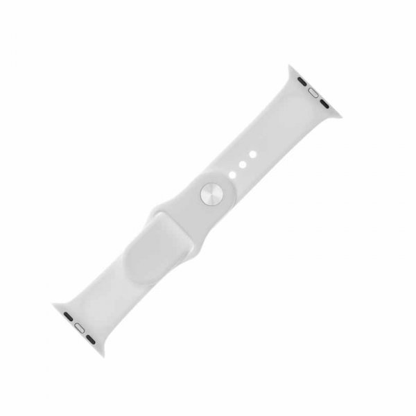 Kiinteä Apple Watch 44/45/46mm/Apple Watch Ultra Ranneke Silikoniranneke Valkoinen