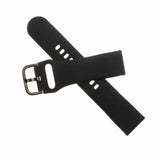 Fixed Samsung Galaxy Watch 20mm Armband Silicone Strap Musta