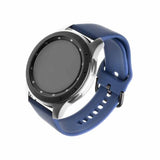 Kiinteä Samsung Galaxy Watch 22mm Silikoni ranneke sininen