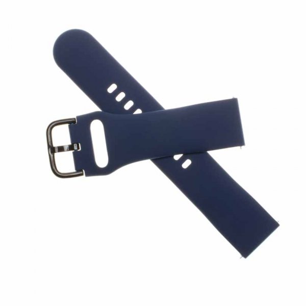 Kiinteä Samsung Galaxy Watch 22mm Silikoni ranneke sininen