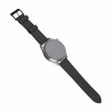 Korjattu Samsung Galaxy Watch 22mm ranneke nahkaranneke Musta