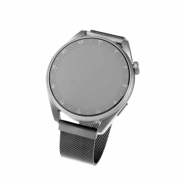Kiinteä Samsung Galaxy Watch 22 mm ranneke, Mesh, musta