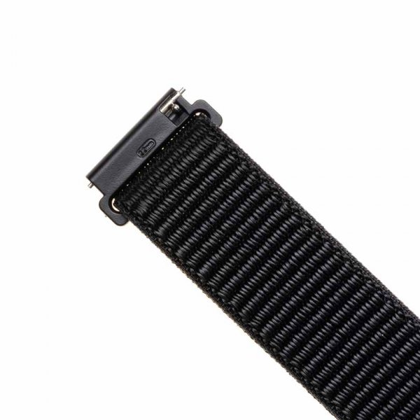 Kiinteä Samsung Galaxy Watch 20mm nailonranneke, musta