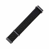 Korjattu Samsung Galaxy Watch 22mm ranneke Nylonhihna Heijastava Musta