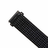 Korjattu Samsung Galaxy Watch 22mm ranneke Nylonhihna Heijastava Musta