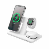 Kiinteä langaton laturi MagPowerstation 3in1 Stand MagSafe Valkoinen