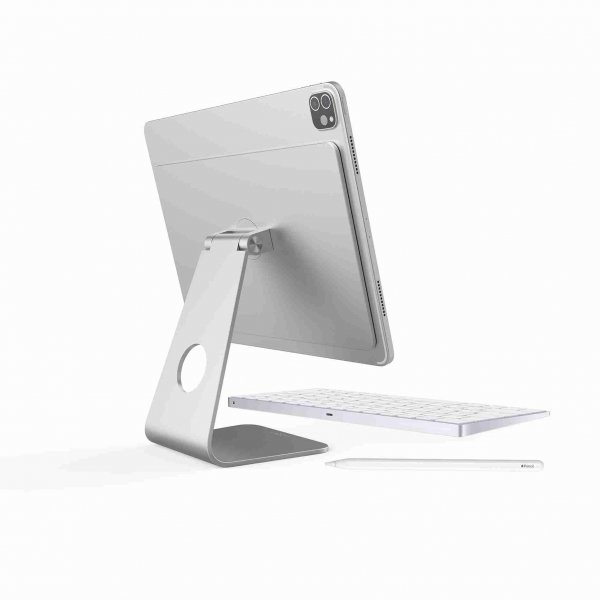 Kiinteä magneettinen teline iPad Air 10.9"/Pro 11" Hopea