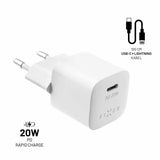 Fixed Laturi kaapelilla Mini PD Travel Charger Kit USB-C/Lightning 20W Valkoinen