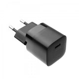 Fixed Laddare med Kabel Mini PD Travel Charger Kit USB-C/USB-C 20W Musta