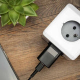 Fixed Laturi kaapelilla Mini PD Matkalaturisarja USB-C/USB-C 30W Musta