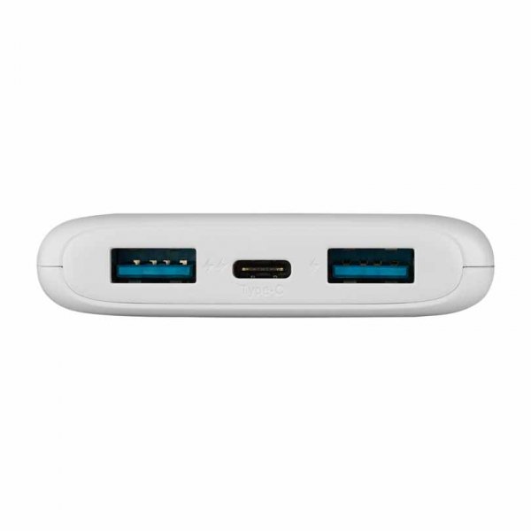 Fixed Powerbank Zen 10 20W 10 000 mAh USB-C 2xUSB-A Valkoinen
