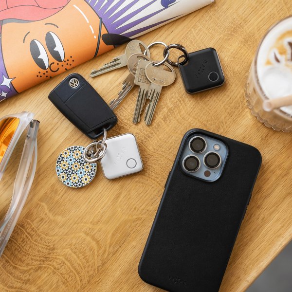 Fixed Tag Bluetooth-älyseurantalaite, paikanna omani, musta