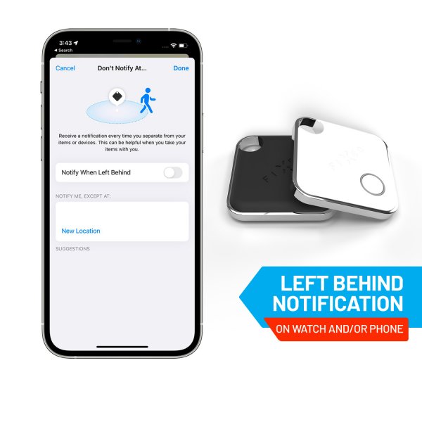 Kiinteä tunnistesarja Bluetooth Smart Tracker Find My 2-pakkaus