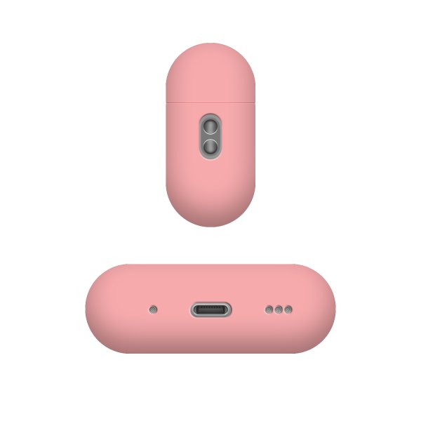 Korjattu AirPods Pro 2 -kuori, silkkinen vaaleanpunainen