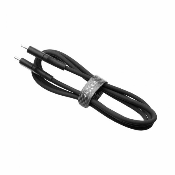 Fixed Kabel Liquid Silicone USB-C/USB-C 2m Musta