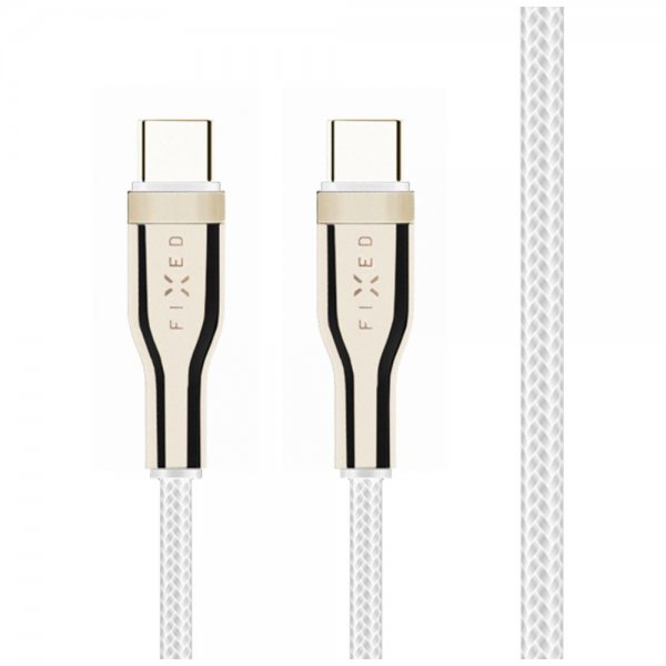 Fixed Cable METAL Series USB-C/USB-C 0.5m Valkoinen