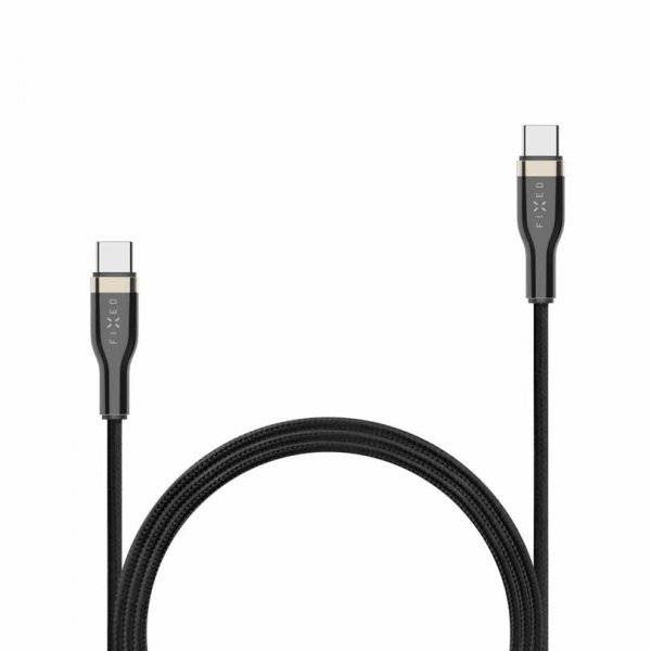Fixed Kabel METAL Series USB-C/USB-C 1.2m Musta