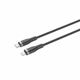 Fixed Kabel METAL Series USB-C/Lightning 1.2m Musta