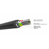 Fixed Kabel METAL Series USB-C/Lightning 1.2m Musta